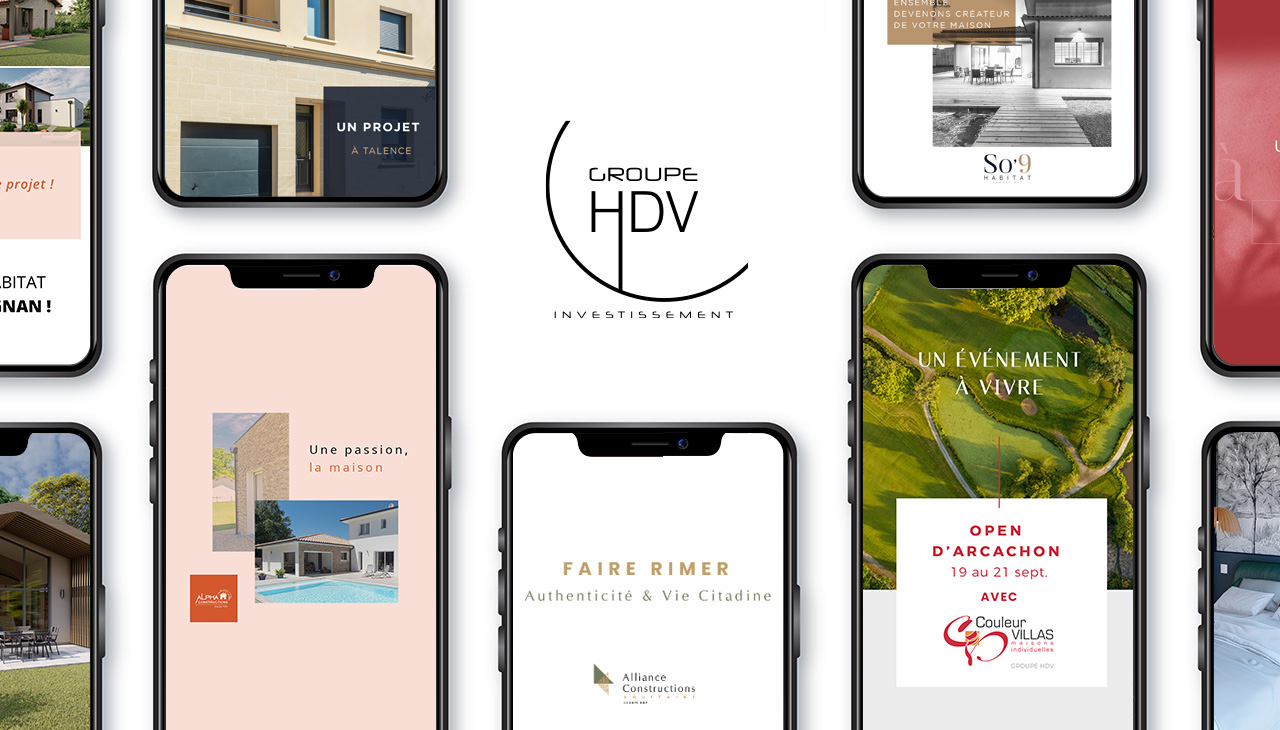 Groupe HDV sur les Réseaux Sociaux - Réseaux Sociaux, Design graphique - agence bonbay conseils