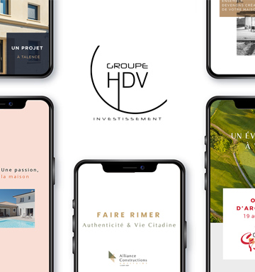 Groupe HDV sur les Réseaux Sociaux - Réseaux Sociaux, Design graphique, réalisé par bonbay agence de communication digitale et graphique à Bordeaux