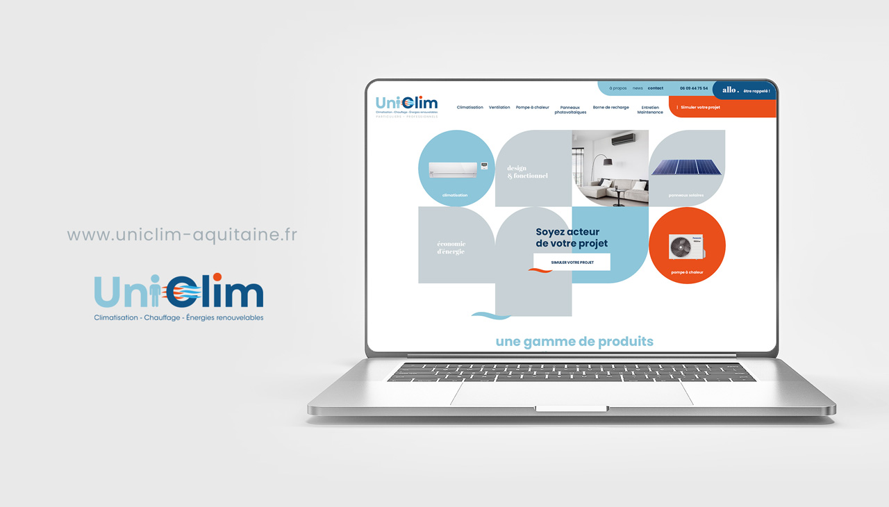 Uniclim - webdesign, développement, SEO, SEA - agence bonbay conseils